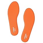 LTOHOE Memory Foam Insoles for Men - Replacement Insoles for Running, Hiking, Sneakers - 8mm Orange US 12