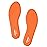 LTOHOE Memory Foam Insoles for Men - Replacement Insoles for Running, Hiking, Sneakers - 8mm Orange US 11