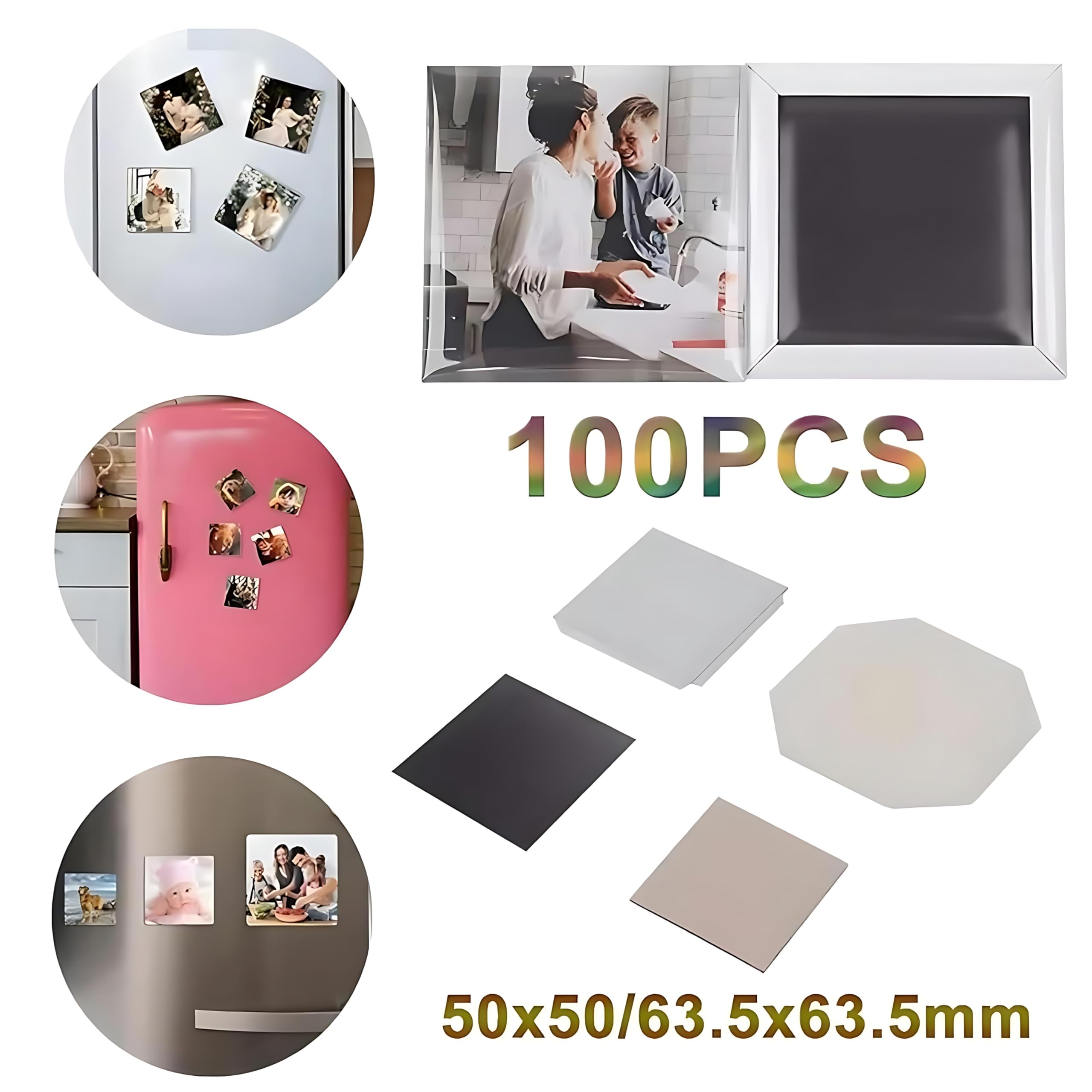 Zestaw do robienia magnesów fotograficznych, magnetyczna drukarka fotograficzna DIY z zaokrąglonymi magnesami krawędziowymi do lodówek, szafek, tablic suchościeralnych, idealna do projektów