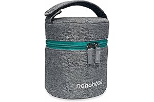 nanobebe Breastmilk Baby Bottle Cooler & Travel Bag with Ice Pack Included