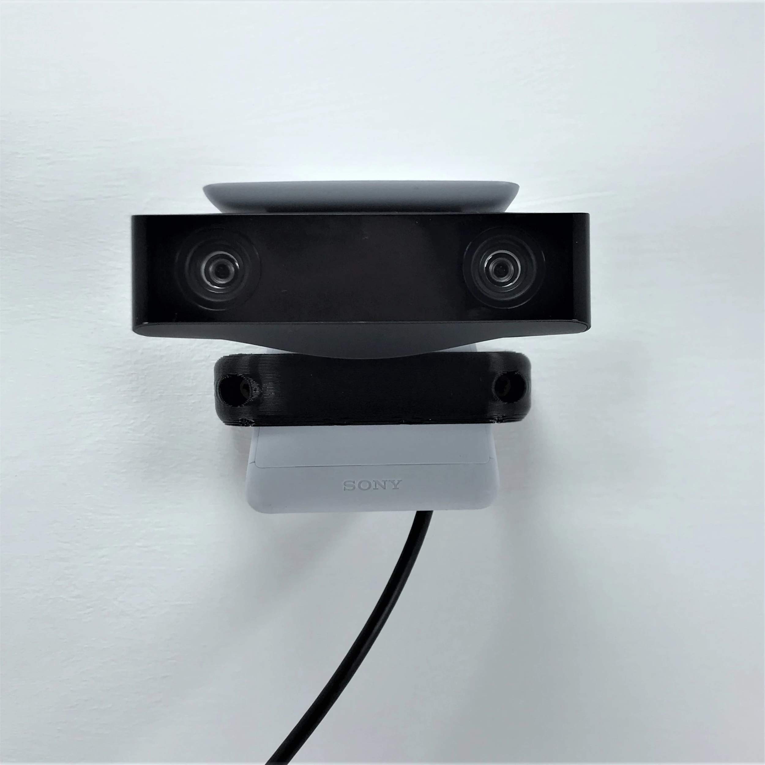 3D Cabin Halterung kompatibel mit PS5 Display Wandhalterung Set Halterung Pack für PlayStation 5 Digital Konsole schwarz links