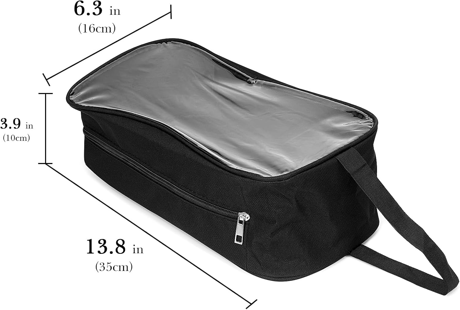 Linkidea 2 Pack Soccer Shoe Carrying Bag, Sports Cleats Storage Bag, Fit Up to US Men Size 13 Shoes, Compact Boots Duffle Bag with Water Resistant Design (Black)