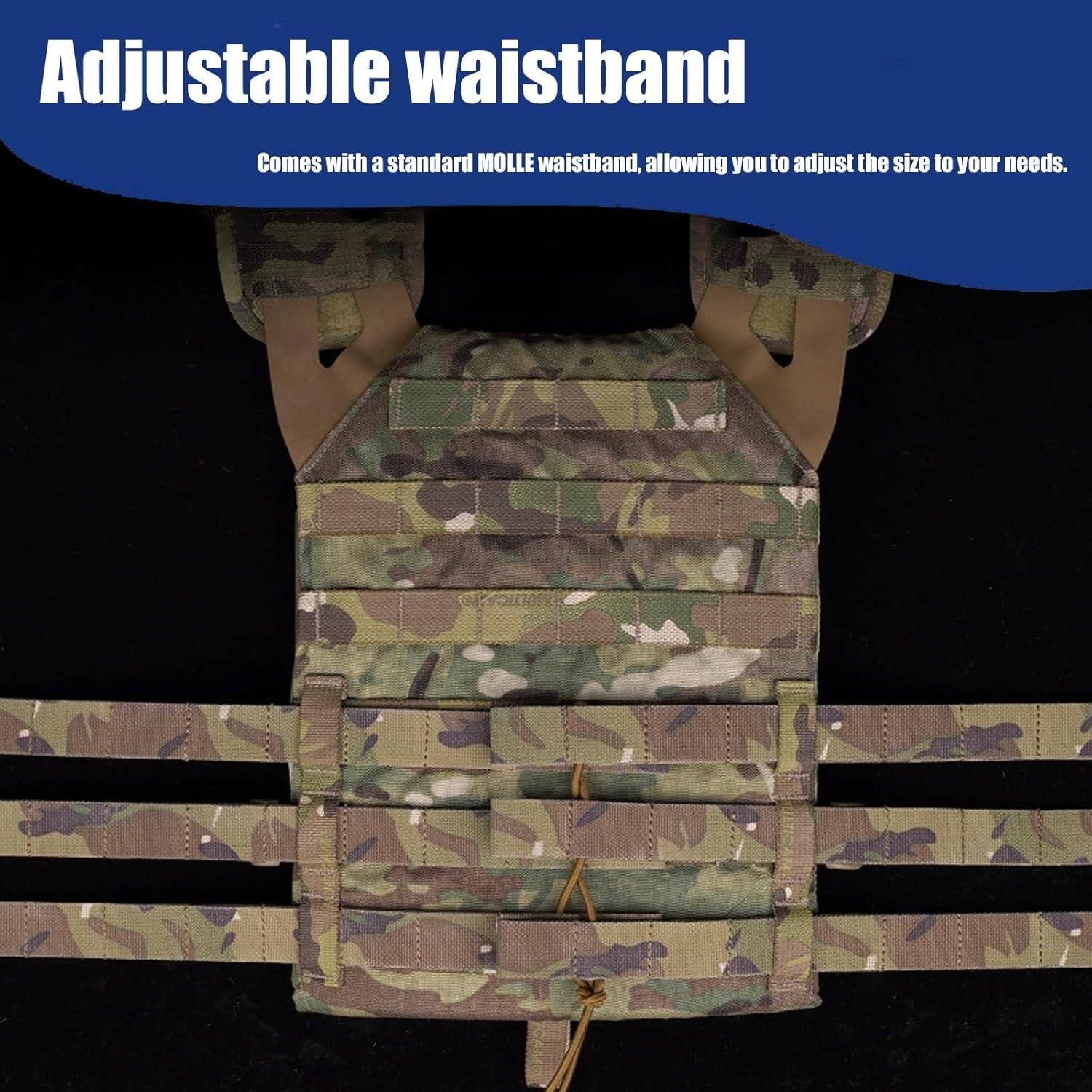 Tactical Skeletal Cummerbund Upgarde Kit, 3 Band MOLLE Quick Release Buckle Set for J.PC 420 419 X.PC(Green)