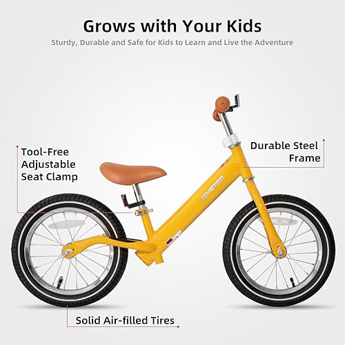 Miniatura 2 de JOYSTAR 1416 Inch Balance Bike for Toddlers and Kids Ages 3-9 Years Old Boys and Girls - Kids Push Bike for Big Kids - No Pedal Sport Training