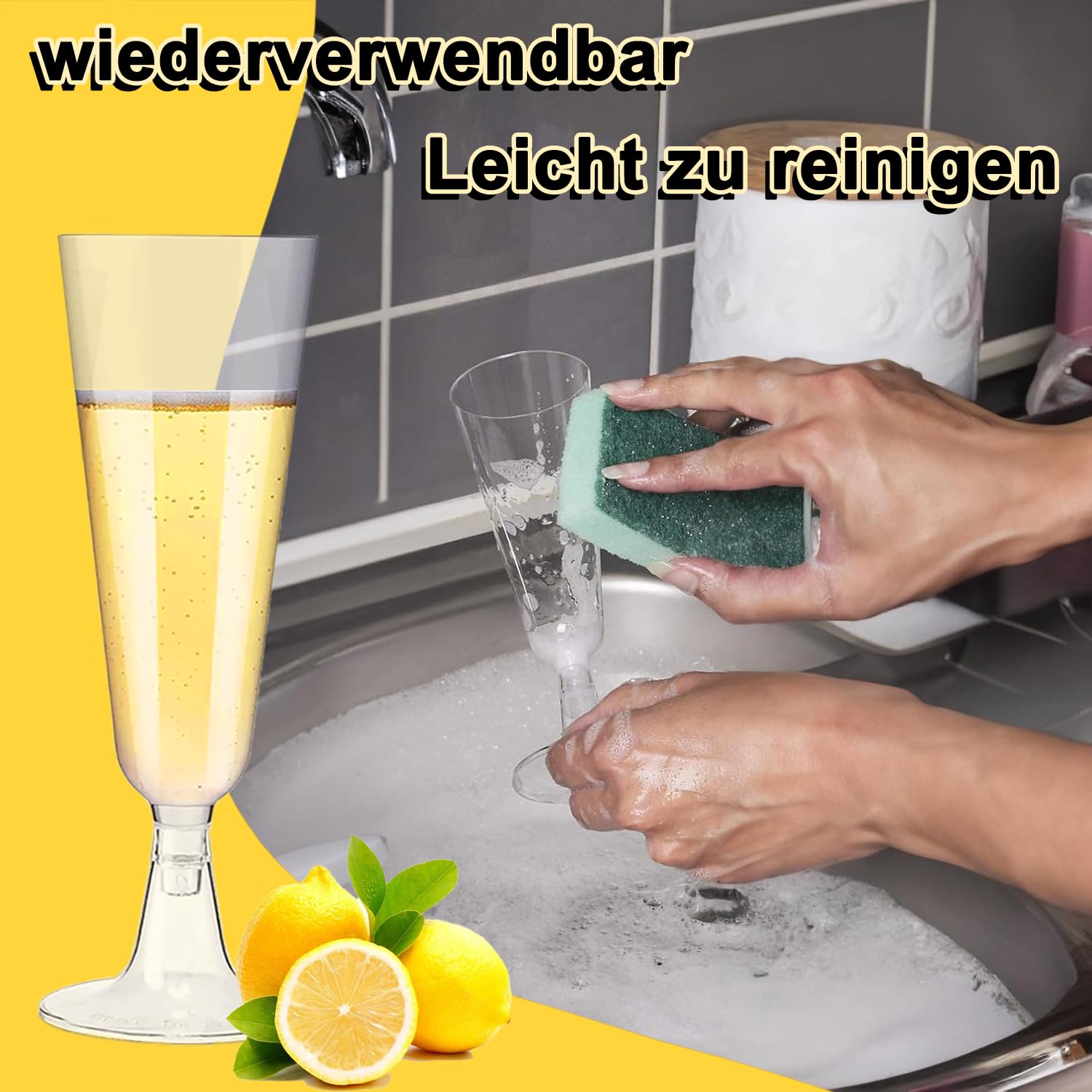 Kieliszki do szampana, tworzywo sztuczne, przezroczyste, 150 ml, kieliszki do szampana, wielokrotnego użytku, na prysznic, urodziny, wesele, do ogrodu, 25 sztuk