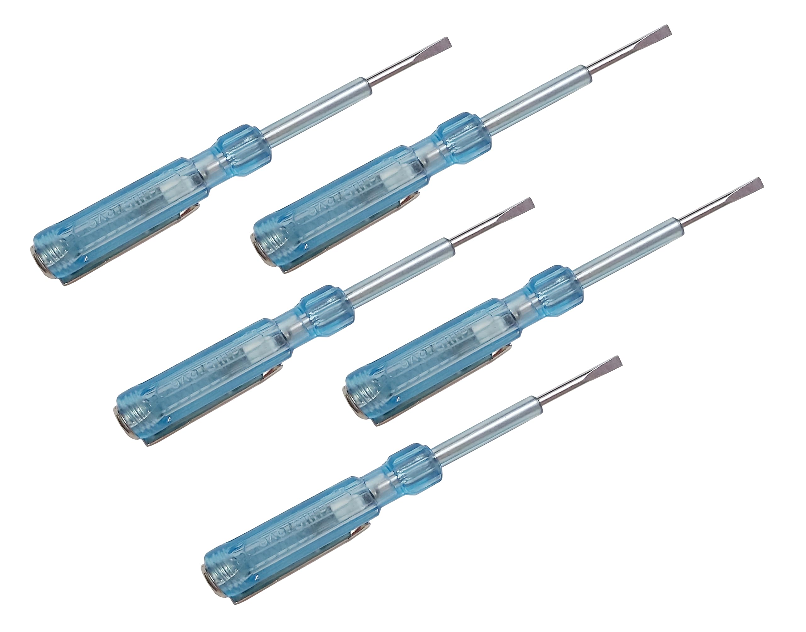 hillgrove (pack of 5) electrical voltage line tester pocket pen 90-500v with neon bulb analog voltage tester ()