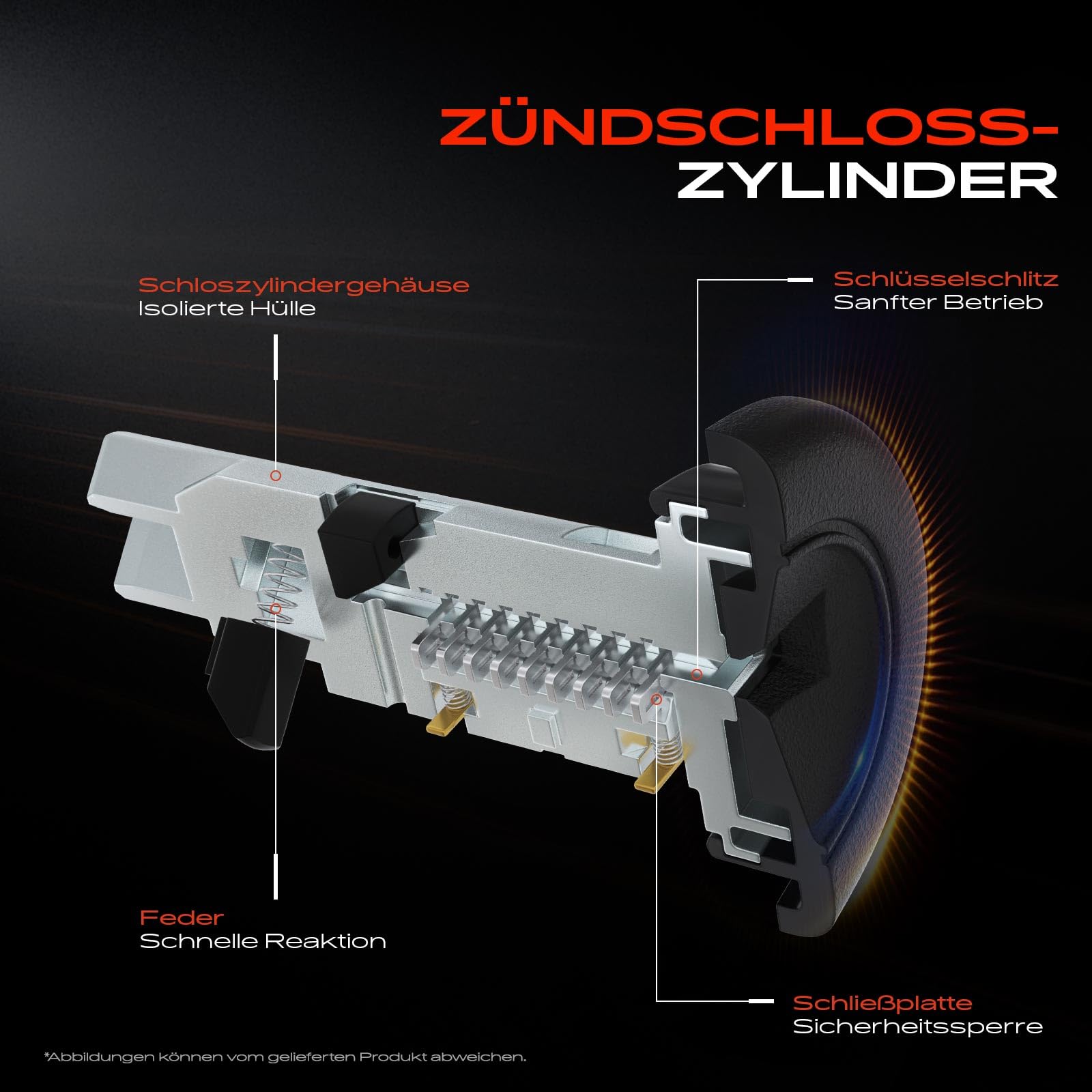 Frankberg Stacyjka przełącznik cylindra stacyjki zamiennika 487003947R