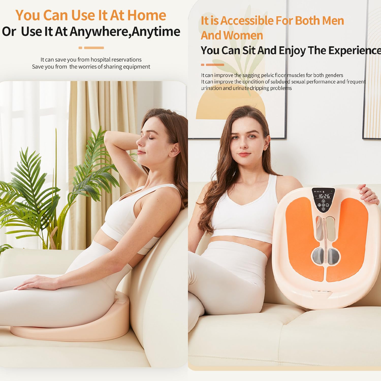 Allenatore Elettrico per i Muscoli del Pavimento pelvico, Dispositivo a pulsazione Magnetica, allevia l'incontinenza urinaria Femminile, per Il Recupero Post-Partum e la Salute della prostata