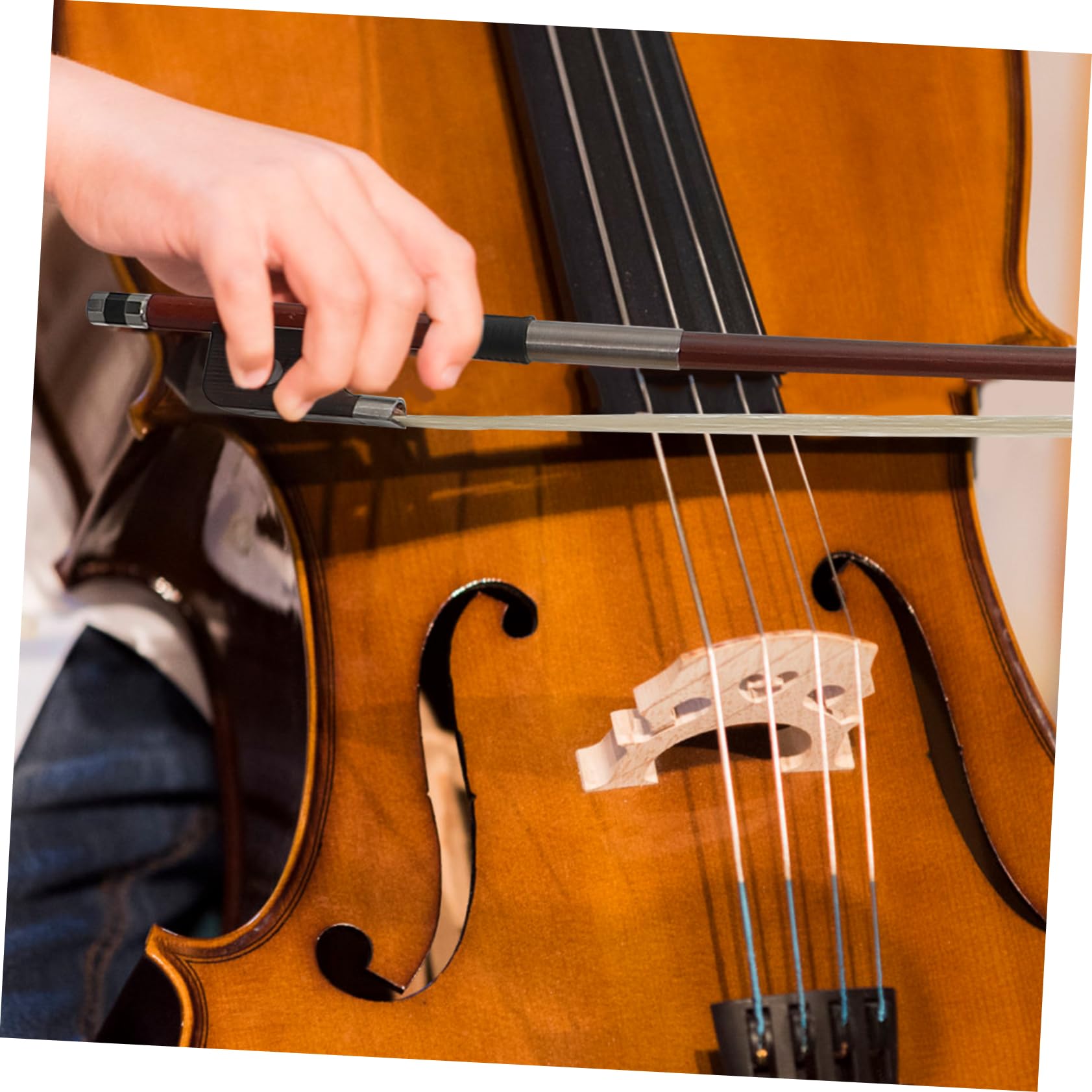 Cellobogen aus Kunsthaar für Violoncello Ausbalanciert und Angenehm in Hand 1 Ersatzbogen für Anfänger und Schüler