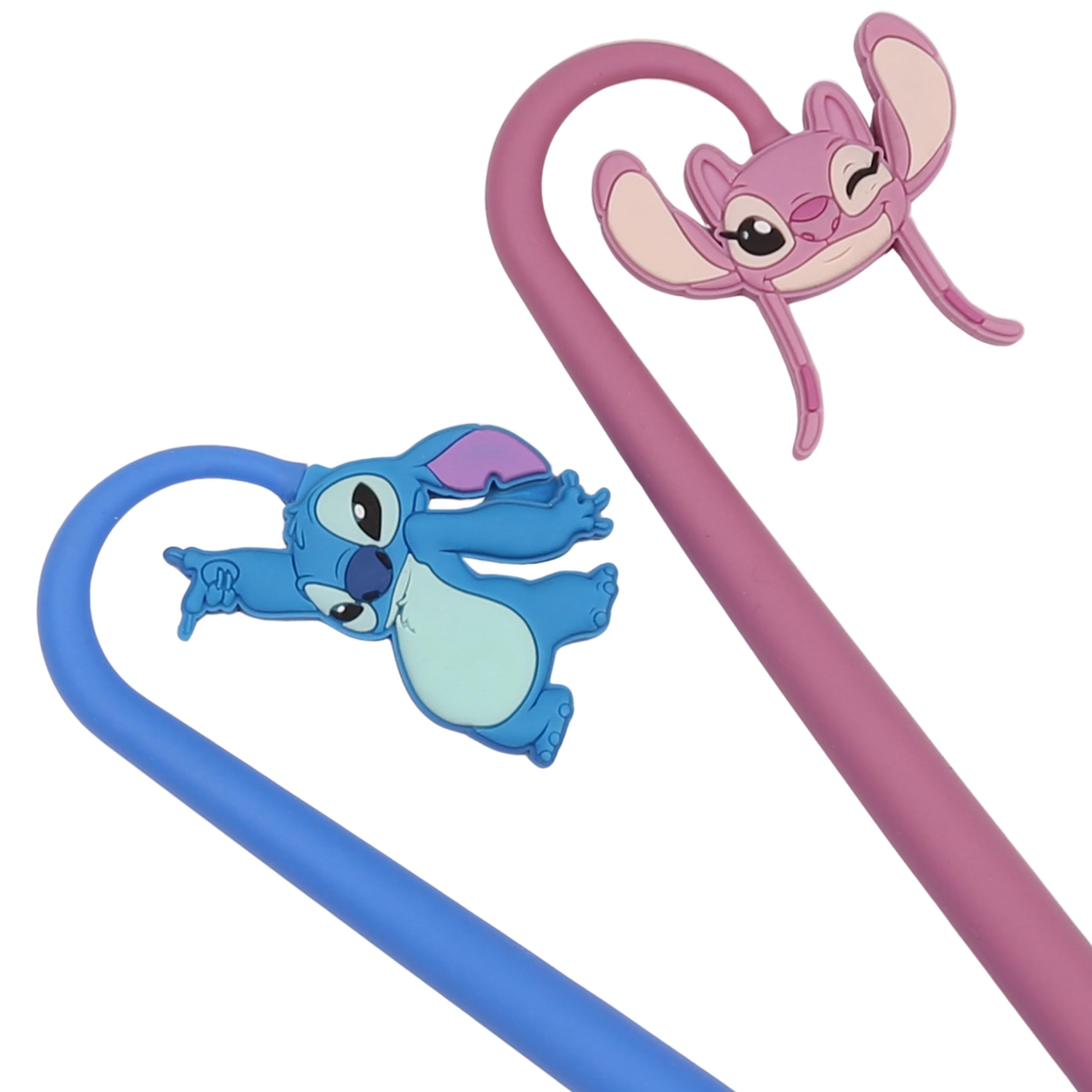 DISNEY Sitch 2x Gel pen with figure, blue ink, Silicone school pen (H) - Image 3
