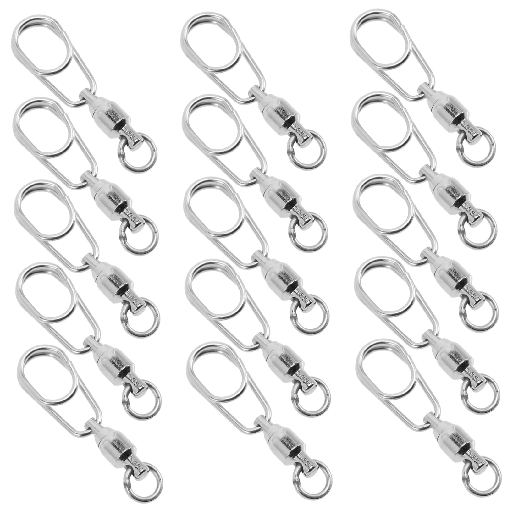 BESPORTBLE 60pièces Émerillons Accessoires De Remplacement Pratique pour Canne à Émerillons à Billes