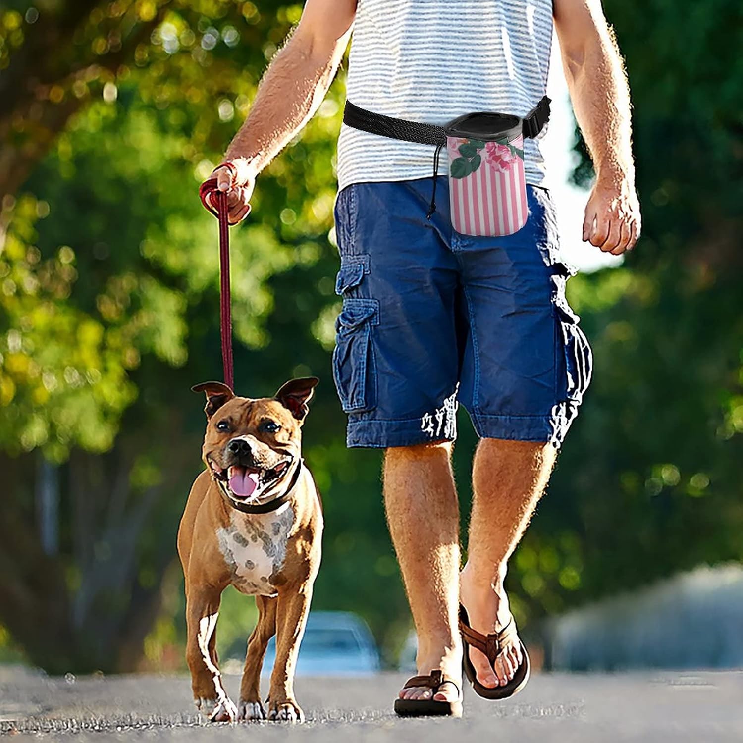 最新コレックション 犬用 訓練バッグ トレーニングポーチ バラ 横縞 ストライプ 犬用おやつポーチ ペットグッズ 犬 トリーツポーチ 多機能訓練ポケット 防水 開閉便利 軽い 便利 耐久 小物収納 ペット お散歩 お出かけ用品 ペットおもちゃ 携帯 ペット用品 Malkatilcara