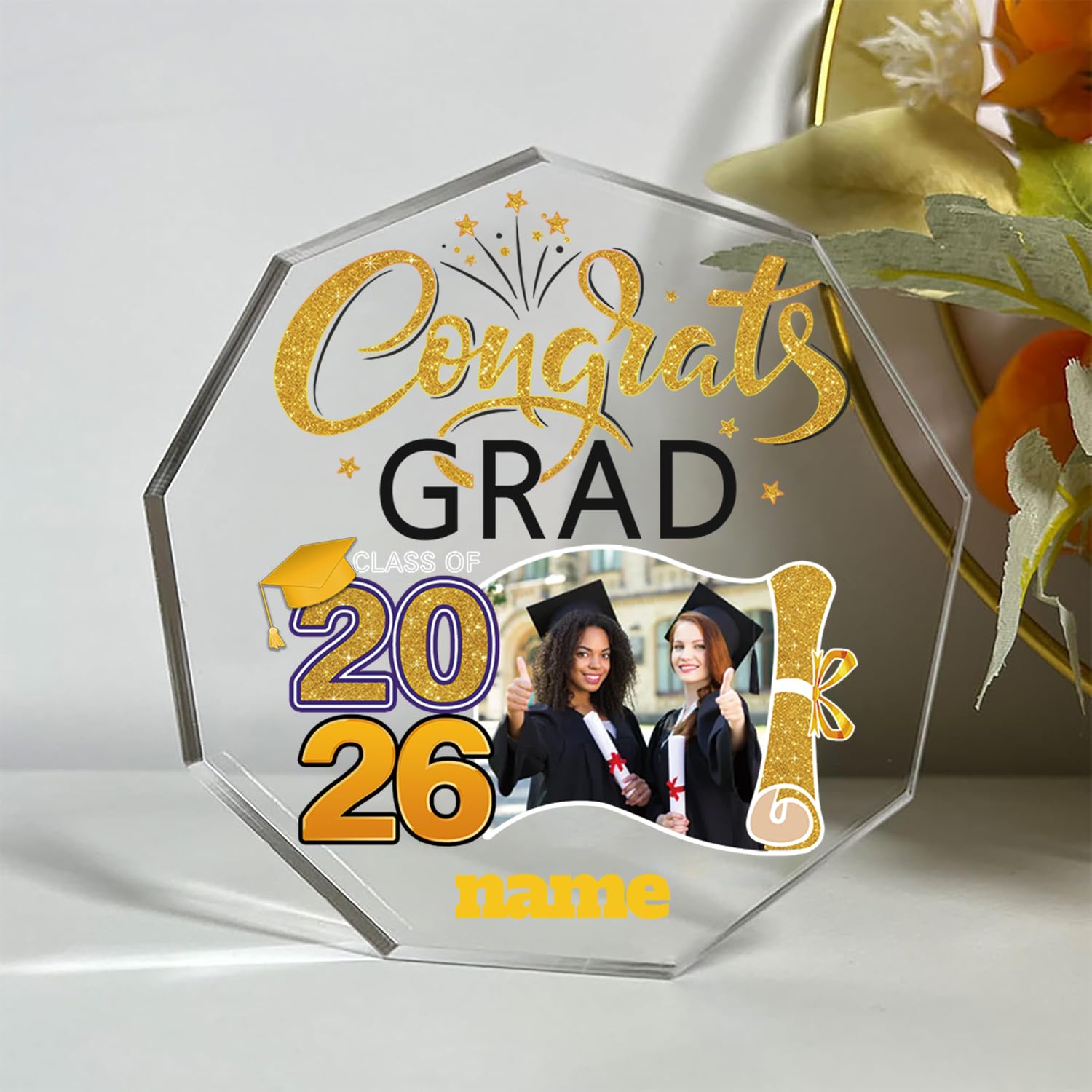 Snapklik.com : Discodes Personalized Graduation Gift Class Of 2026 Desk ...