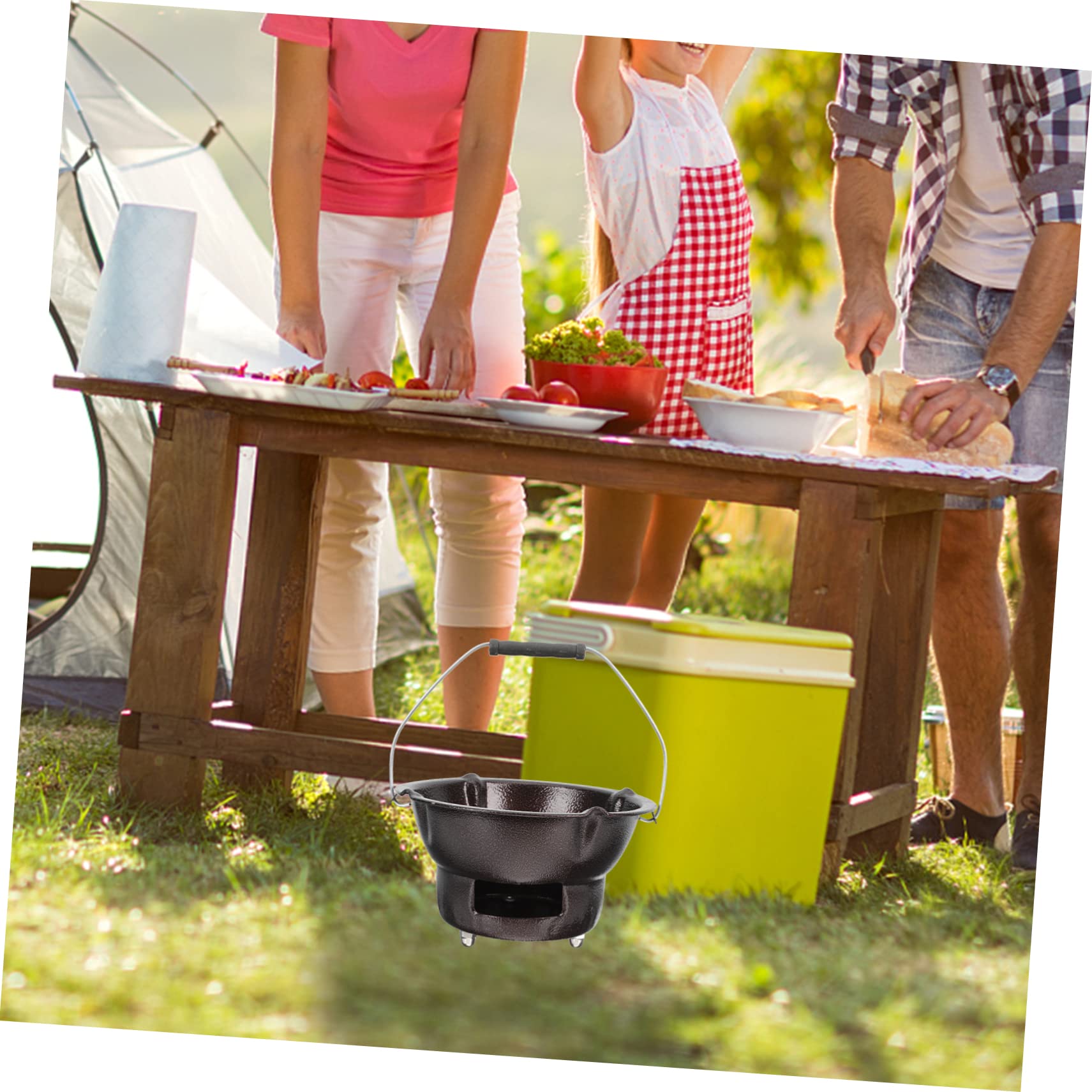 SUPVOX Réchaud À Thé Barbecue Poêle À Charbon Chauffage Extérieur Camping Cuisson