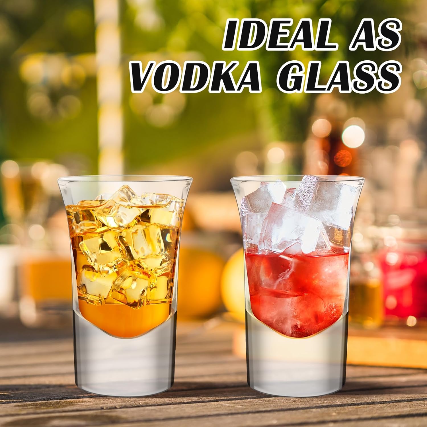 24 Pack Shot Glasses with Heavy Base,1 OZ Clear Shot Cups,Small Glass Cups for Vodka Whiskey Spirits Tequila Espresso Liquor Party Home Bar Drinking