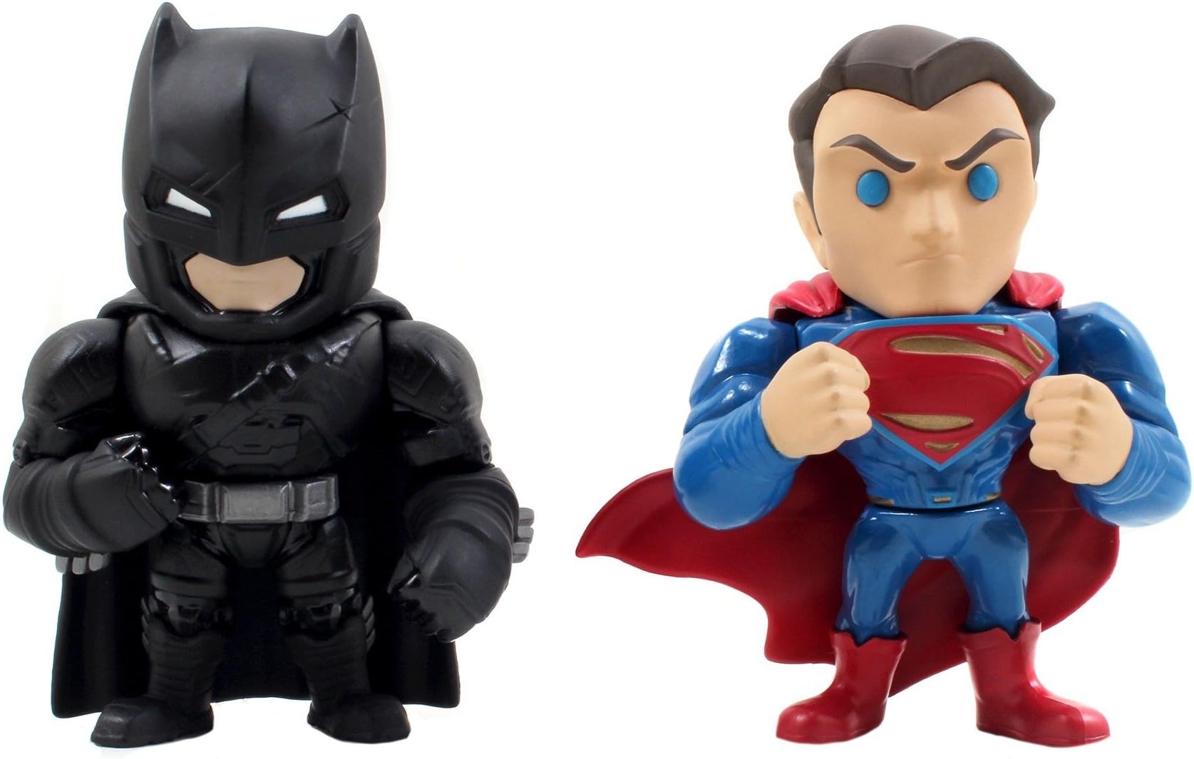 – Jada Metals Batman V Superman 4 inch Classic Twin Pack - Batman & Superman (M10)