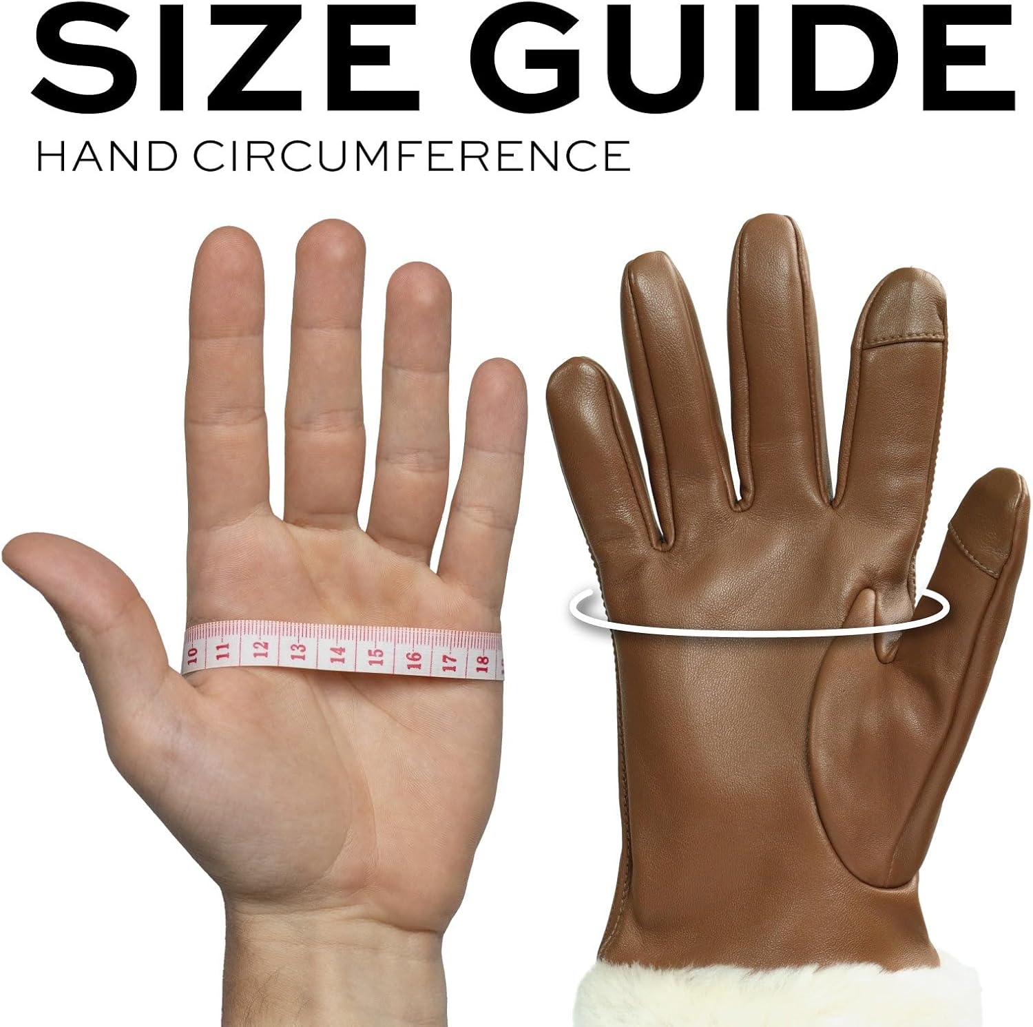 UGG Women’s Sheepskin Cuff Gloves with Touchscreen Fingertips, Genuine Leather Exterior, Fur Trim, and Logo Detail - Image 7