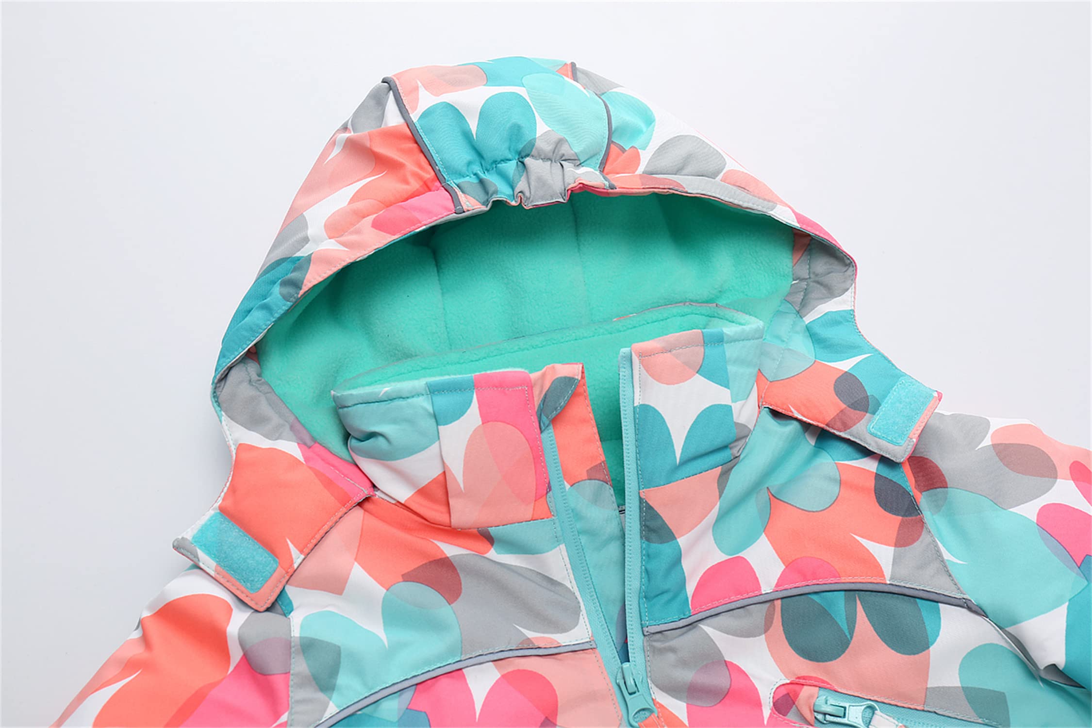 Veste de Ski Garçon Imperméable Vestes d'hiver Chaude Manteau de Ski Fille Coupe-Vent Veste en Polaire Blousons de Ski Enfant Veste de Snowboard Montagne Manteaux de Randonnée Voyage