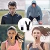2 x Portable Breathing Trainer Breathing Trainer Lung Trainer Breathing Trainer Lung Exercise Device with Adjustable Resistance Improves Strength Endurance (White and Black)