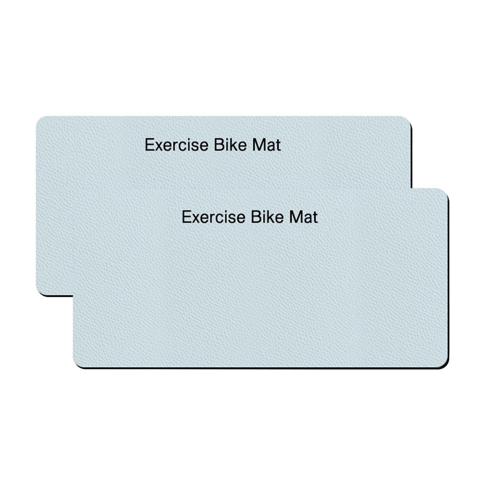 Alfombrilla para Bicicleta Estática, Alfombrilla de Entrenamiento para Ergómetro, Amortiguador, Alfombrilla para Cinta de Correr Y, 2 Piezas, Individual