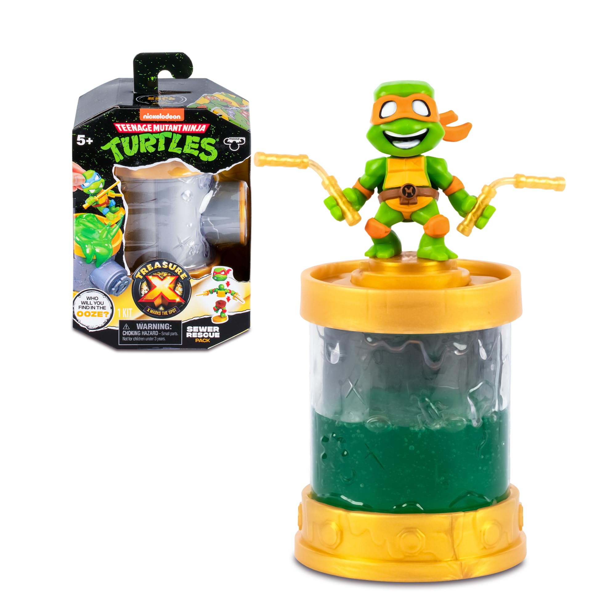 Figthing 7.5キロ✖️2 Treasure X - TX Sewer Tortugas Ninja con figura aleatoria, Rescata