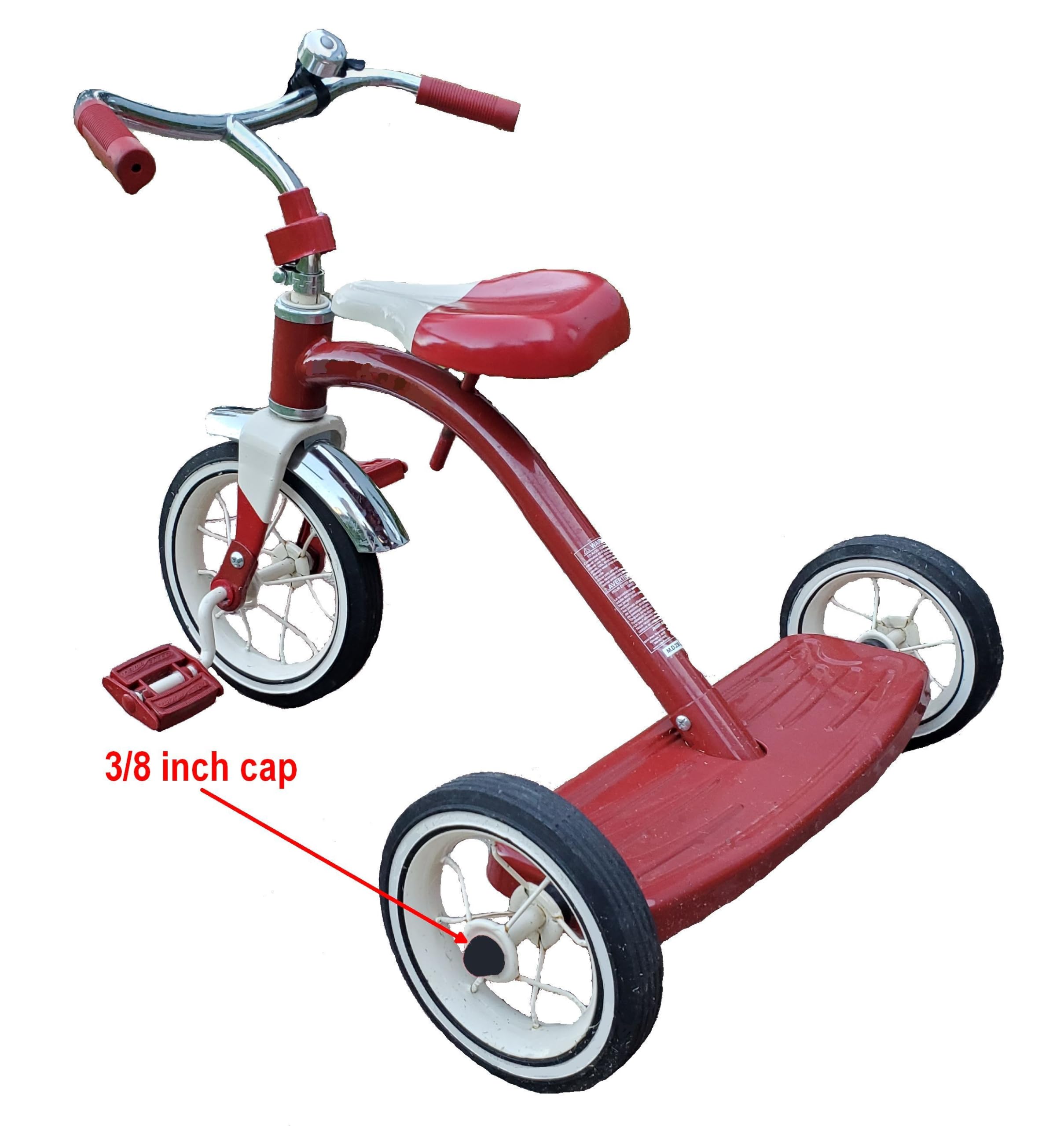 RINCON シーガル 赤/青 膝パッド付き Amazon.com: Quadrapoint Hub Caps for Bike/Trike/Scooter