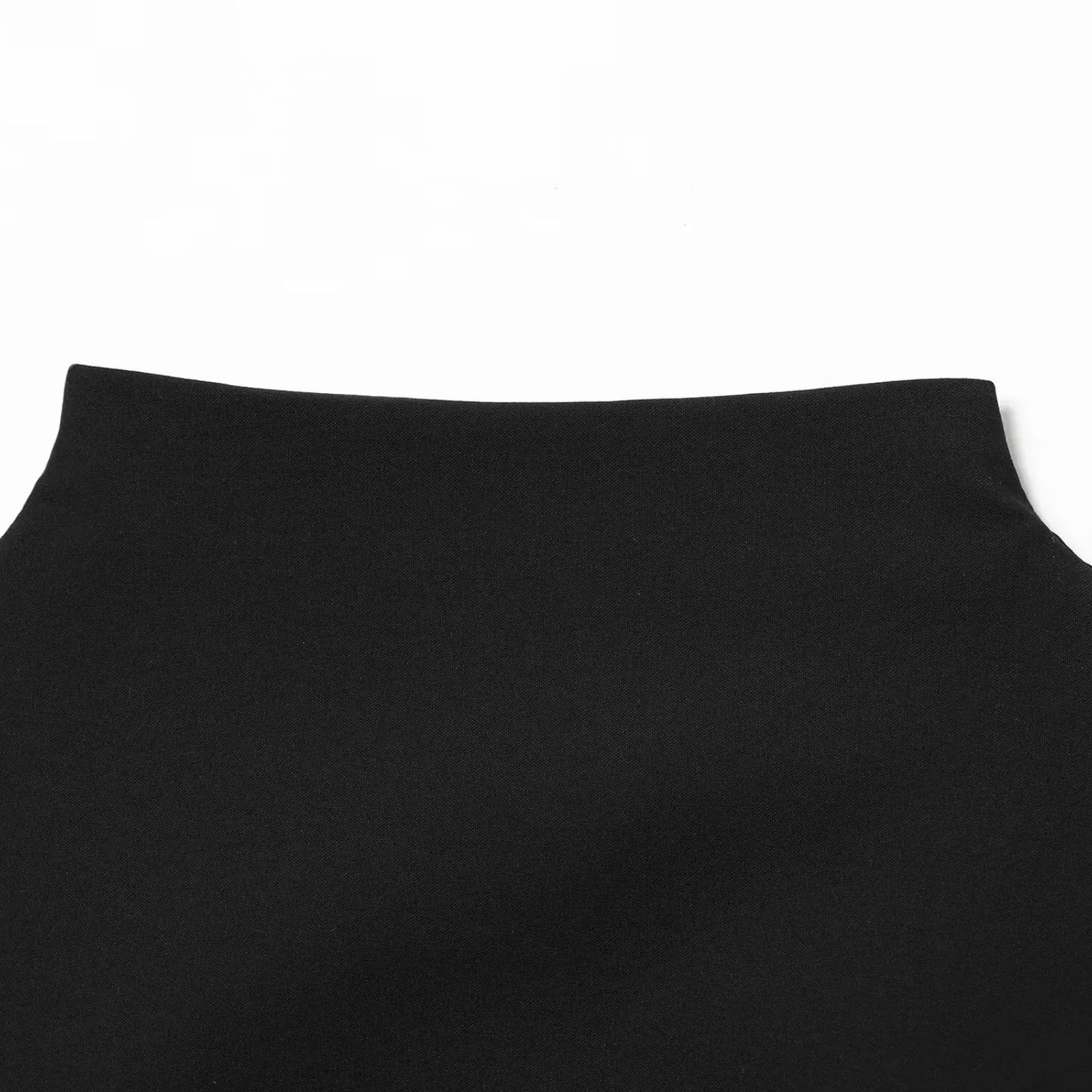 Vestido Corto para Mujer Moda de otoño Invierno con Costuras hacia atrás con Camiseta con Cremallera Ropa de Noche Francesa Chic Femenina