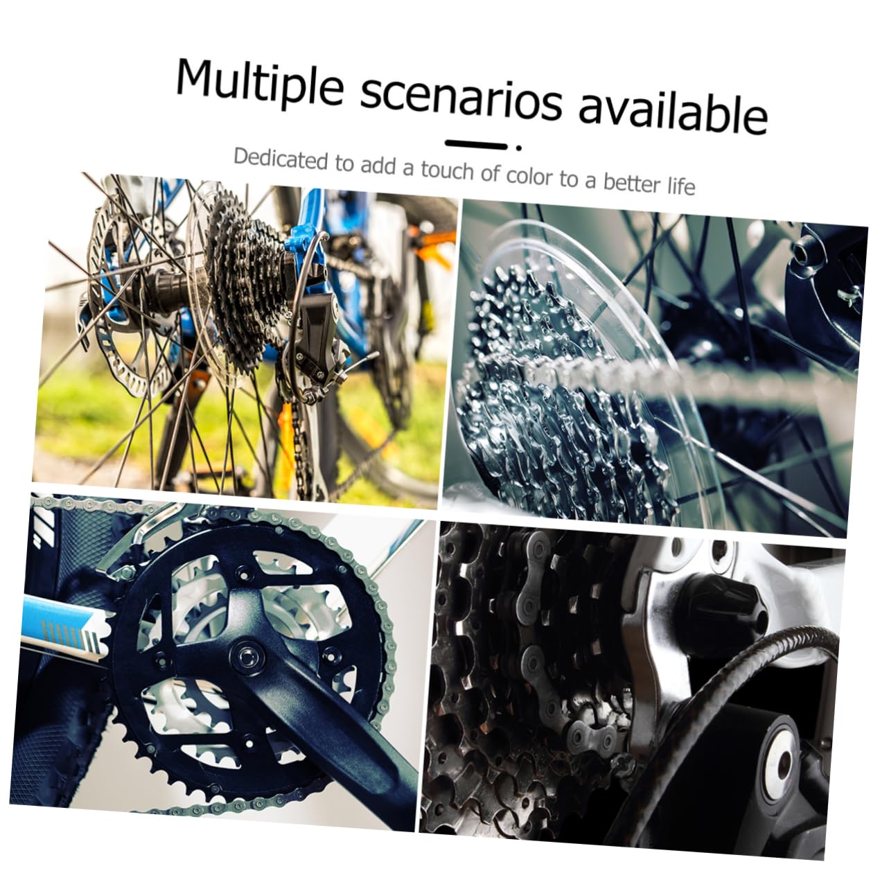 Abaodam Bike Supply 5pcs Mountain Cycling Transmission Tough Iron Construction for Rides