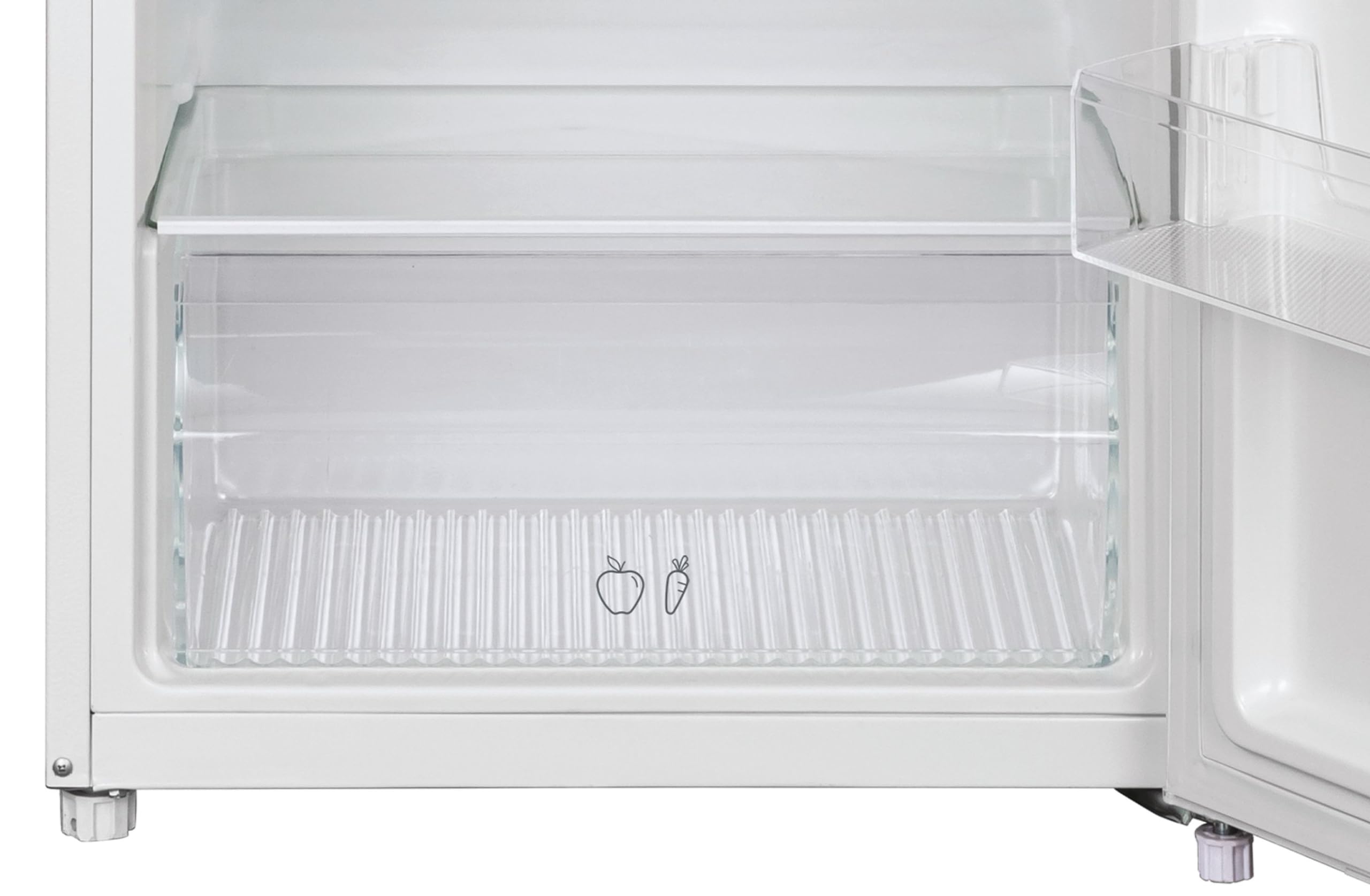 Candy - Réfrigérateur double-portes CDG1S514EW - Réfrigérateur Combi, 211L, technologie statique, éclairage LED, porte réversible, 41DB, alarme de porte, largeur 55 cm, hauteur 1,45 m, blanc