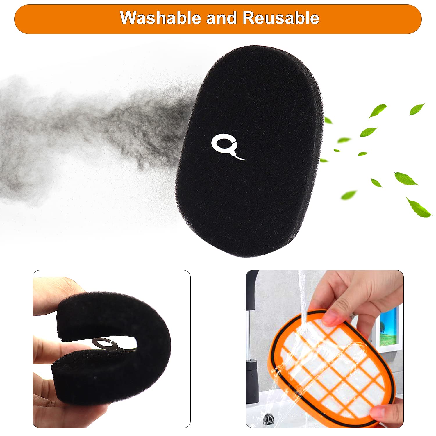 6 Filtri Ricambio Per Aspirapolvere Philips SpeedPro Max - Compatibili Con FC5005/01, FC6812, FC6823 E Altri Modelli - Kit Completo Con Filtri Lavabili - Foto 12