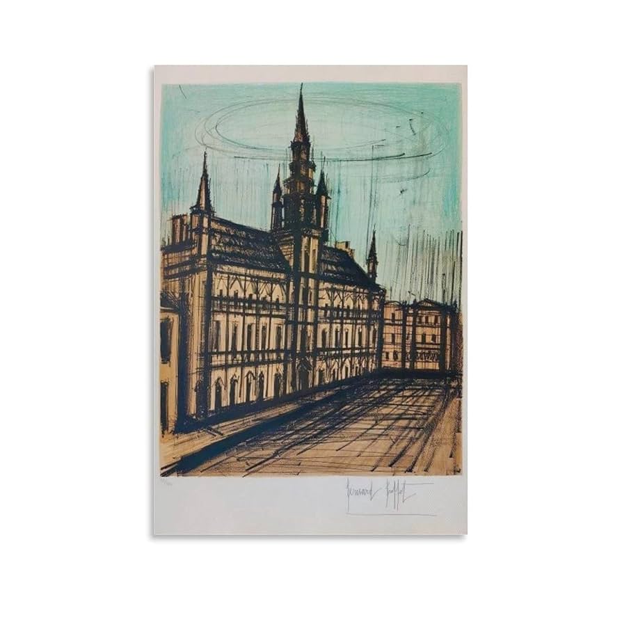 ベルナール・ビュッフェEglise de la Villette a Rollo ベルナール・ビュッフェEglise de la Villette a Rollo