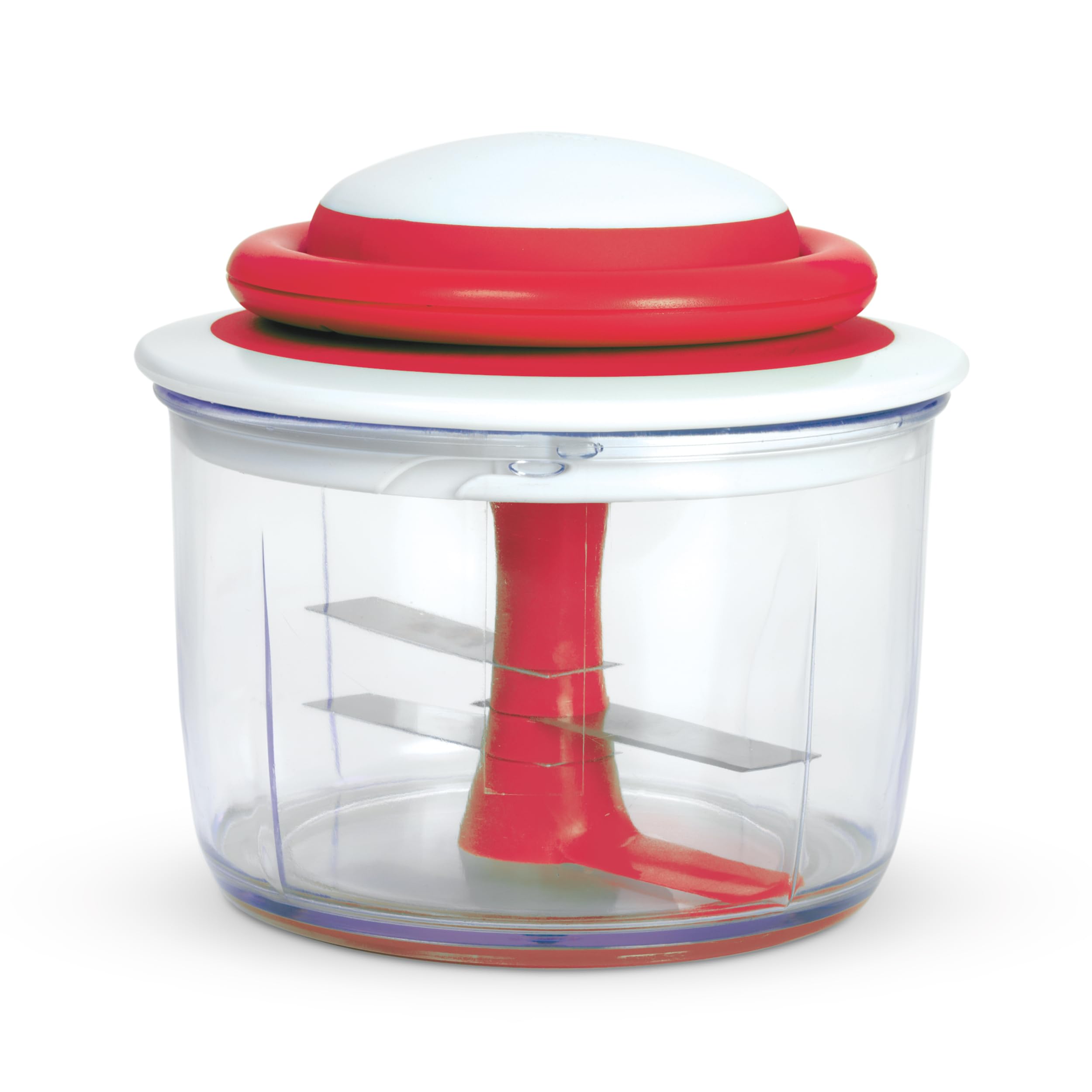 Chef'n 102-239-005 VeggiChop Hand-Powered Food Chopper, Set of 1, Cherry