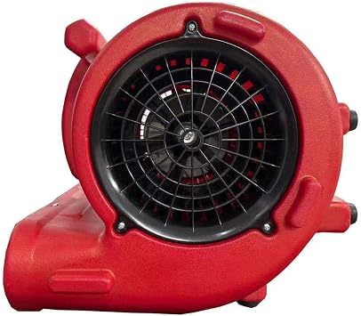 Zoom Blowers 1/2HP Floor Carpet Dryer, 2-Speeds, 2450 CFM, Heavy-Duty | Commercial Janitorial Air Mover, Industrial Use Fan, Lightweight with 3 Dry Angles for Circulation, Cooling, Drying Floors