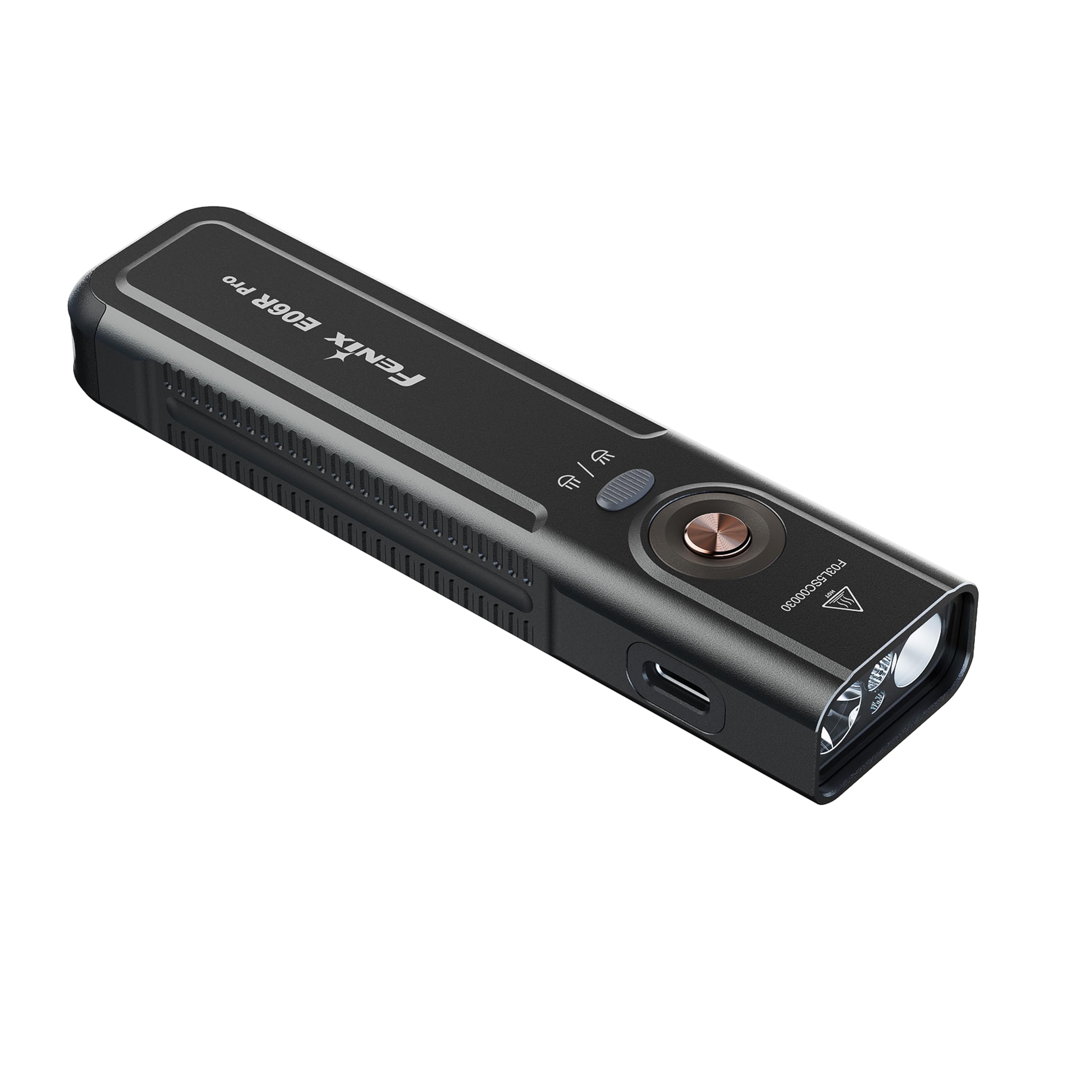 Fenix E06R Pro Taschenlampe mit UV-, Weiß- & Laserlicht 1600 Lumen - Schwarz