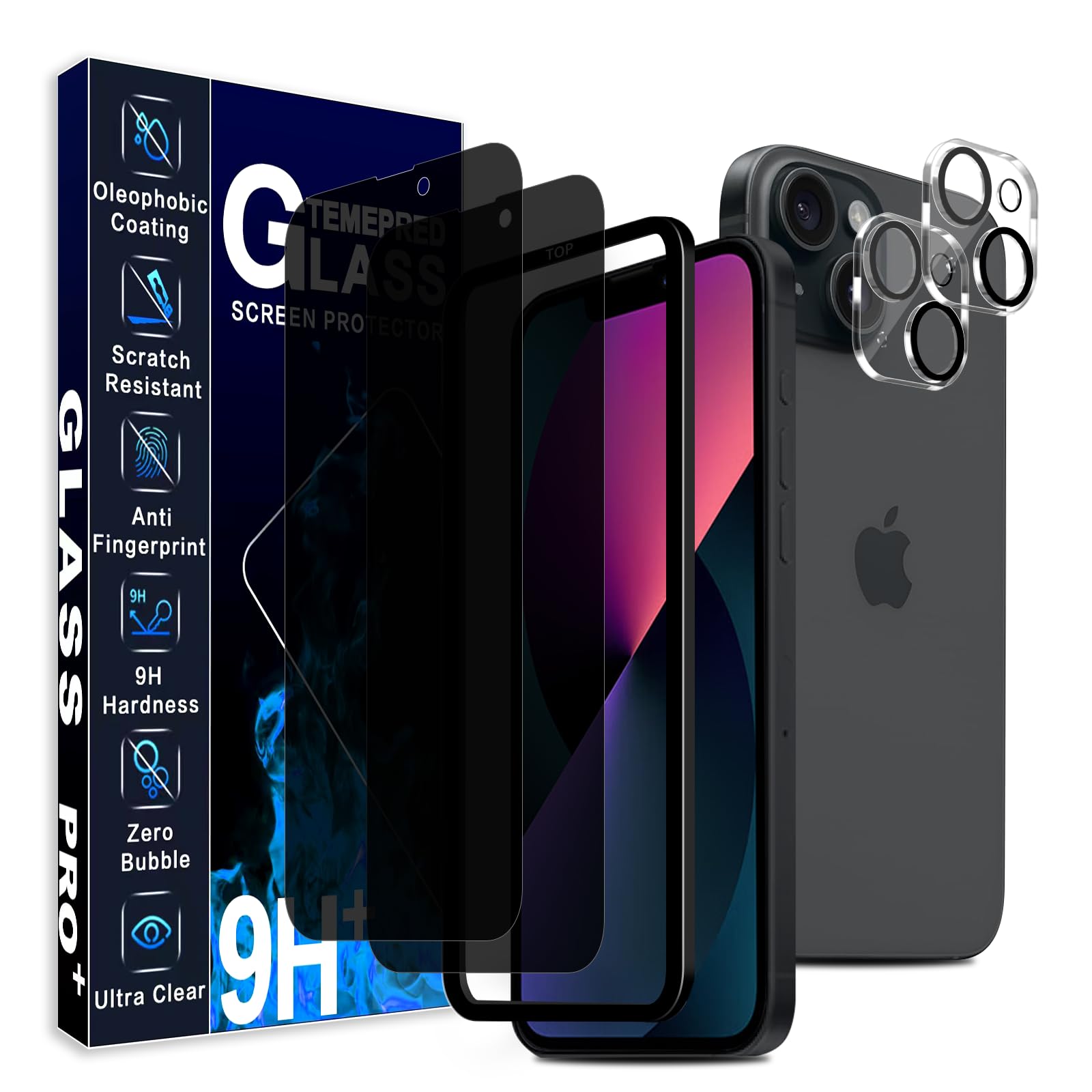 Amazon | 対応 iPhone 13 mini ガラスフィルム 覗き見防止 【国産