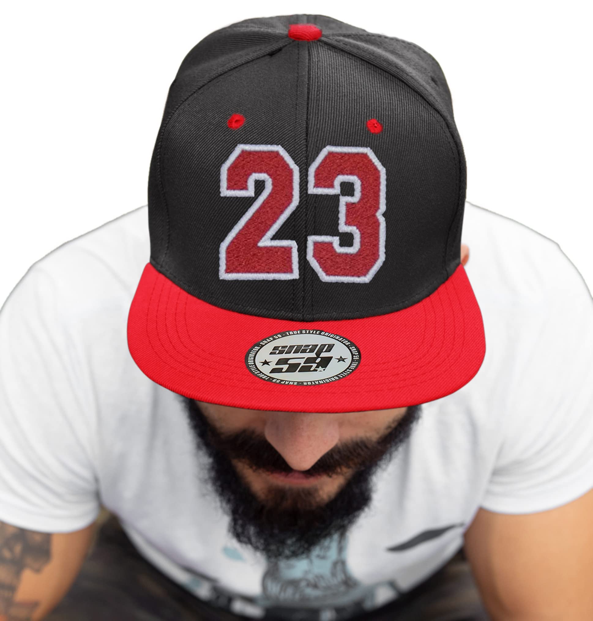 4sold ABC Letter Snapback Cap in Red Black/White with Letters A to Z (23)