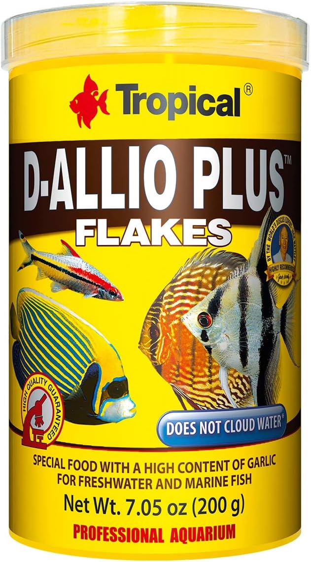 D-Allio Plus Flakes Fish Food Tin, 200g