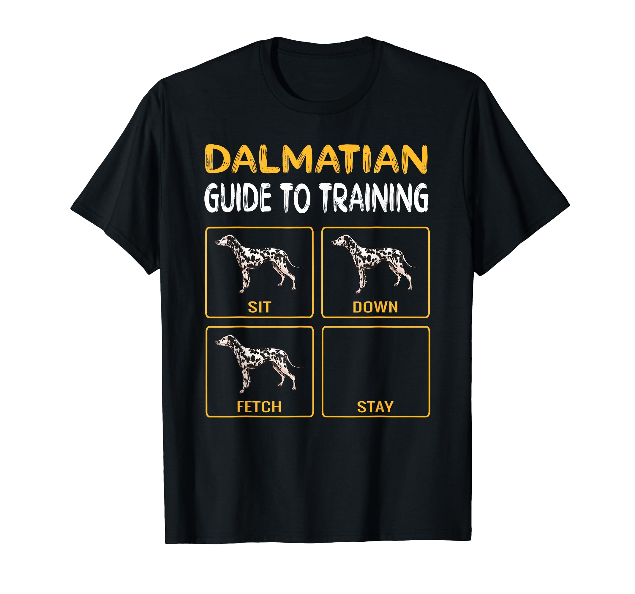 Dalmatian Guide To Training Dog Obedience T-Shirt, Black