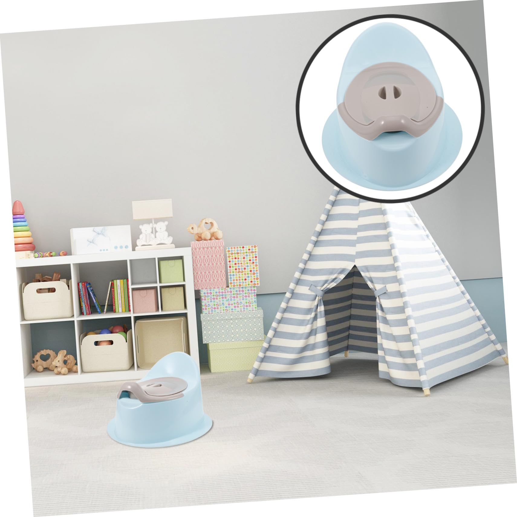Asiento de Inodoro para Niños Pequeños Portátil y Multifuncional, de Plástico Ligero Diseño Simple y Elegante para Entrenamiento en Casa o Viajes