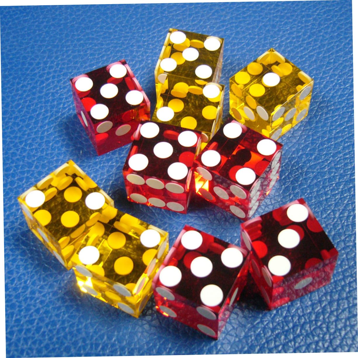 5 pièces Dés Acryliques Transparents à Points Larges pour Bar et Jeux Famille Lot de Couleurs Aléatoires Dés de Divertissement pour Soirées et Jeux de Société Couleur Aléatoire