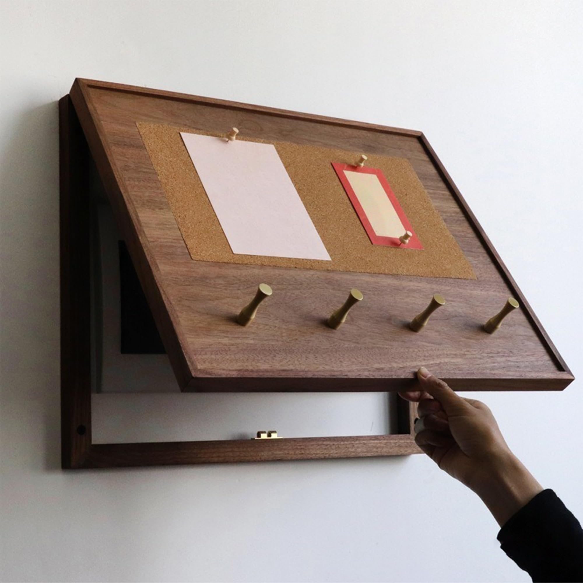 Copri Contatore Elettrico in Legno Massello Scatola di Distribuzione Elettrica Decorativa Coperchio per Quadro Elettrico Decorazione Murale Interna per Casa Ufficio,A,40x60cm