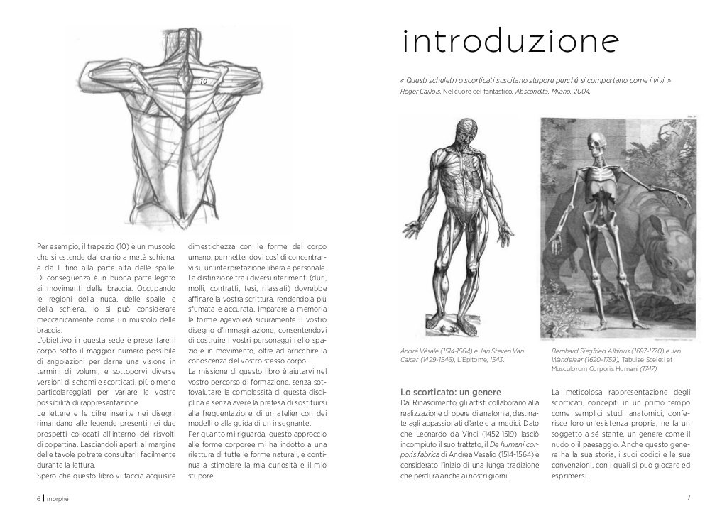 Anatomia artistica Carnet di morfologia