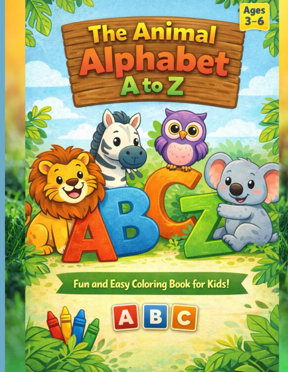 The Animal Alphabet A To Z – Fun & Easy Alphabet Coloring Book for Kids