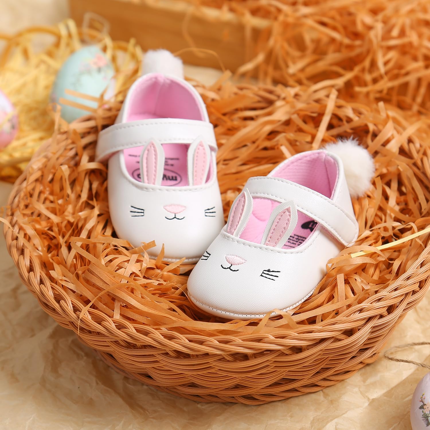 Ohwawadi Infant Baby Boys Girls Slippers Cozy Fleece Booties Soft Bottom Warm Cartoon Socks Newborn Crib Shoes image 3