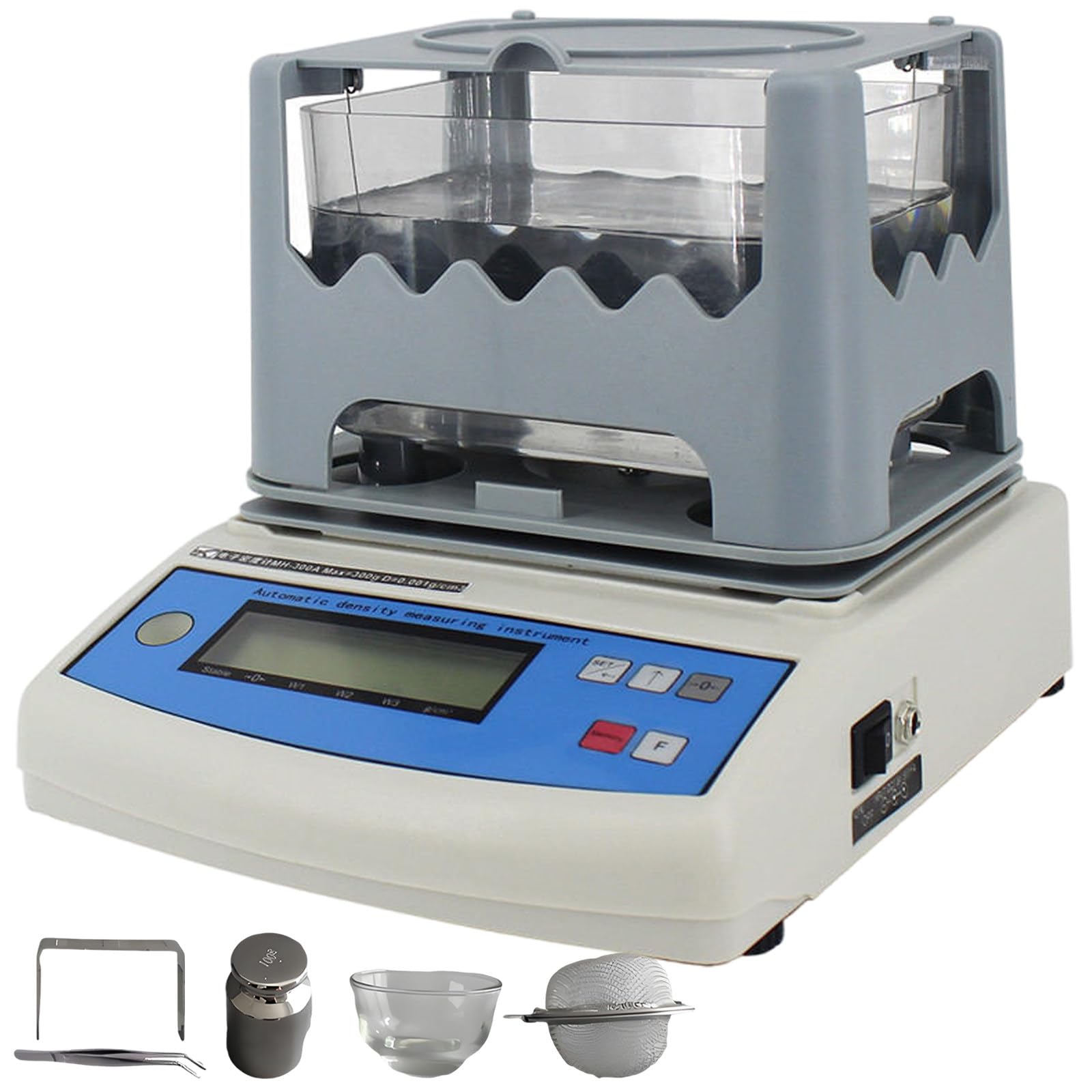 YXYLJOZ High-Precision Digital Density Meter 0.01g-600g Capacity, Precious Metal Purity Tester, Ideals for Jewelry, Rubber, Ceramics - 0.001g/cm3 Accuracy (600g)