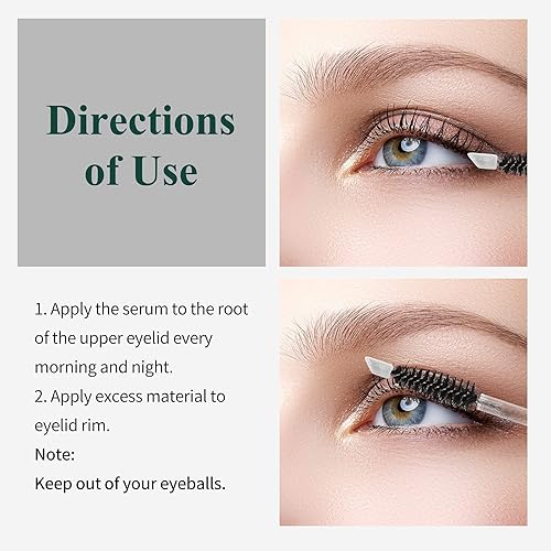 Miniatura 2 de BREYLEE - Solución de crecimiento de pestañas dorada pestañas de aspecto más completo y largo suero potenciador de pestañas para pestañas naturales
