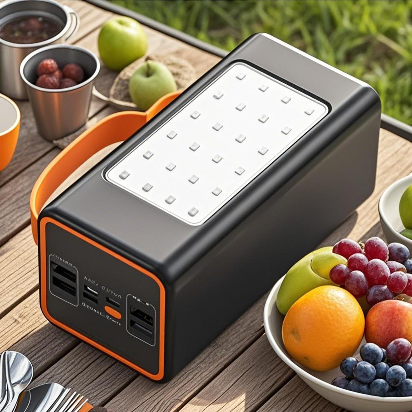 Power Bank Portatile con Pannello Solare Power Bank per Telefono e | Caricatore da Campeggio con Elevata Autonomia per Escursionismo Pesca e Attività Outdoor