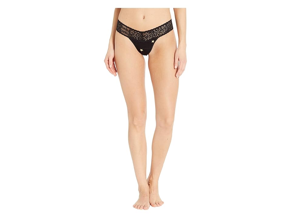 

Hanky Panky Golden Stars Low Rise Thong (Black/Gold) Women's Underwear