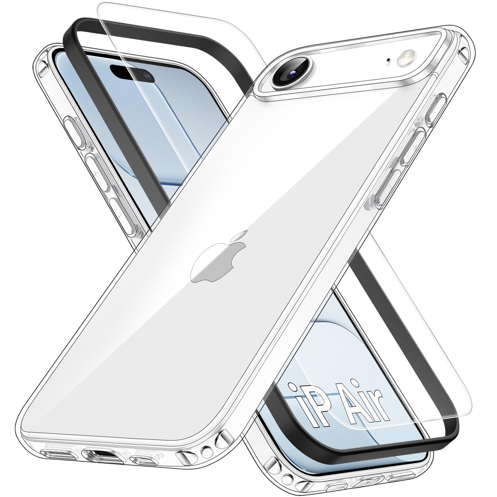 Amazon.co.jp: Eakanern 対応 iPhone Air ケース クリア 【ガラス