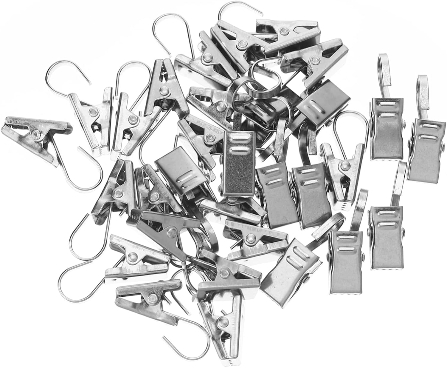 TIDTALEO 30pcs Clip Heavy Duty Hook Small Clamps for Crafts Curtain Rod
